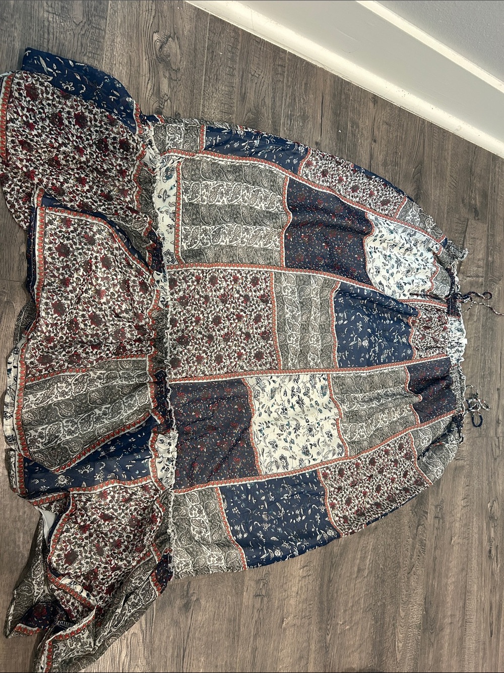 Boho Patchwork Hayden Los Angles Tie Dress Flowy 1xl